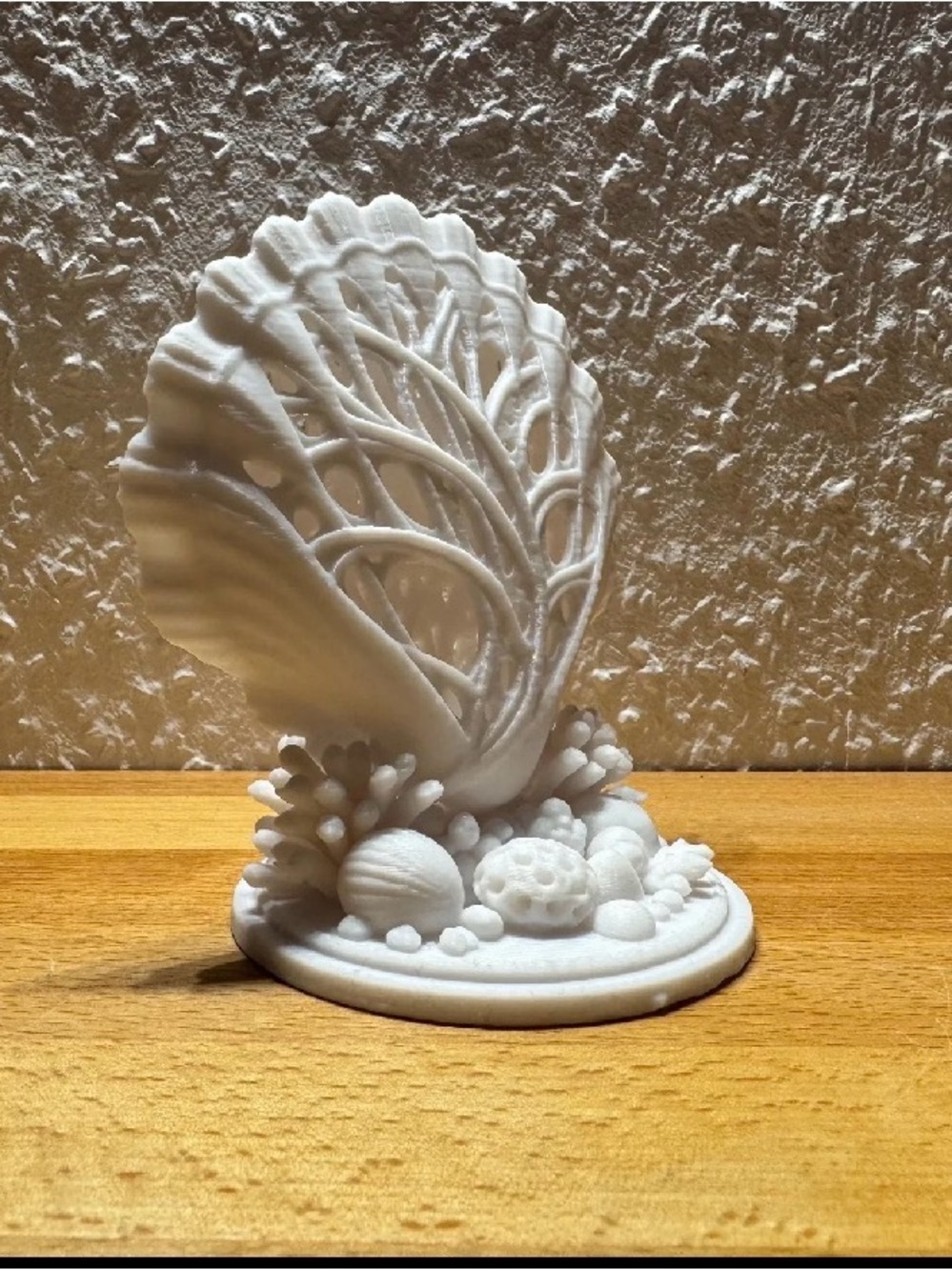 White Decorative Coral Shell Sculpture - Brand